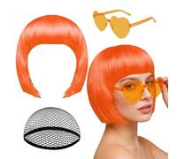 Short Bob Wig Neon Role Play Headdress