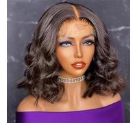Short Body Wave Bob Wigs Human Hair Virgin Hair Lace Frontal Wigs Natural Color