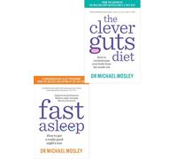 Short Books Fast Asleep, The Clever Guts Diet Dr Michael Mosley 2 Books Collection Set