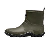 Short Boots Men's Wellington Boots Summer Waterproof Non-Slip Rain Shoes Lightweight Plain Solid Thick Sole Comfortable Rain Boots Outdoor Mud Garden Rain Boots, 37.5-41.5 EU, Green, 7.5 UK