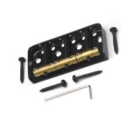 Short Bridge Brass Three String Saddles 76.5x35.5mm For TL Electric Guitar Black Generic Acoustic Guitar Bridge