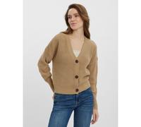 Short Buttoned Cardigan beige