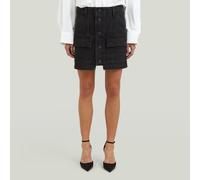 Short Cargo Skirt - Black - Women 24