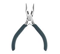 Short Chain Jewelry Pliers Flat Nose Jaw Pliers Wire Looping-Forming Jewelry Finding Making for-Loops Jump-Rings for Rings and Ball Professional Forming Rustproof Jump Rings- Bail Making Carbon Steel