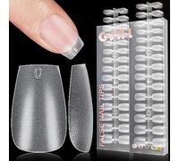 Short Coffin Nail Tips - 510Pcs Upgraded Full Matte Soft Nail Tips, 15 Size Extra Short Square Nail Tips, Short Nails Ultra Fit & Natural Short False Nails, Acrylic Nails Soft Gel Nail Tips