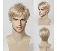 Short Copper Red Wigs for Men Synthetic Fluffy Natural Wig Heat Resistant Halloween Cosplay Wig Auburn Pixie Cut Wig-SS1002-3