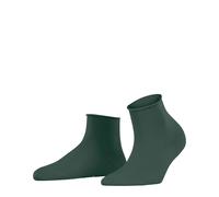 FALKE Women's Cotton Touch W Sso Thin Plain 1 Pair Socks, Green Hunter 7441, 5.5-8