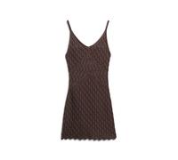 Superdry Crochet Cami Sleeveless Short Dress Brown XS Women