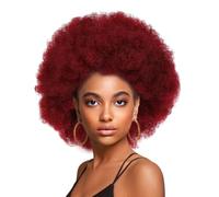 Short Curly Afro Wig for Women, Synthetic Fibre Breathable Cap | Natural Afro Curly Texture, Soft Full Look, Party Weddings Photo Shoots, Chic Stylish Design