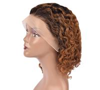 Short Curly Bob Wig, 13 * 4Inch Full Hd Lace Frontal Wigs With Fine Hair Brazilian Virgin Human Hair For Black Women,#1b/3013 * 4-14inch
