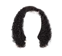 Short Curly Bob Wig Kinky Curly Lace Front Wig Jerry Curl Human Hair Wigs Pre Plucked Hairline Real Human Hair With Baby Hair Natural Hairline (Natural,11 Inch)
