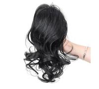 Short Curly Clip-In Ponytail Extension-Synthetic Hair Voluminous Claw Clip Hairpiece for Everyday Wear(2)