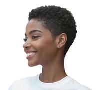 Short Curly Cut Wigs with Bangs Human Hair for Black Women Non Lace Full Rose Net Cap Wig Brazilian Virgin Glueless Bob Layered