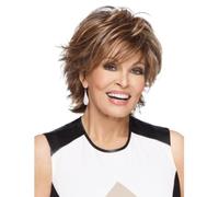 Short Curly Wigs,Layered Wigs,Middle-Aged and Elderly Wig Head Cover,Fluffy Nature Curly Wigs for Women Hair,Natural Comfort and Breathability (A)