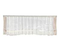 Short Curtain for Small Window, Retro Rustic Crochet Lace Valance for Kitchen Bedroom Cabinet Door Curtain(W100 x L40cm/40x16in)