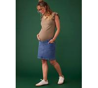 Short Denim Skirt for Maternity by ENVIE DE FRAISE stone