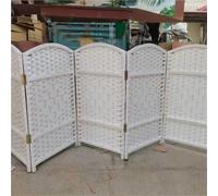 Short Diamond Woven Fiber Folding Screen, Foldable Short Room Partitions For Patios/Bedroom/Indoor Privacy, Room Divider 4/5/6 Panel Folding Privacy Screen Little(5 pcs,H W 100cm x 40cm)