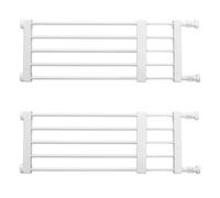 Short Dog Barrier 2 Pieces - Puppy Safety Barrier Retractable Barrier | Easy Install Barrier, White Pet Barrier Small