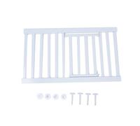 Short Dog Gate, Expandable Low Pet Gate, Pressure Mount, Easy Step Over, Indoor Dog Gates for Doorways and Staircases, Adjustable and sturdy Carbon Steel Construction (Large)