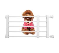 Short Dog Gate - Pressure Mount Small Pet Gate, Low Safety Retractable Gate | 29.53-53.15 Inches Reuseable Dog Barrier Indoor Pet Gate, Easy Installation Gate for Doorways Stairs Hallways