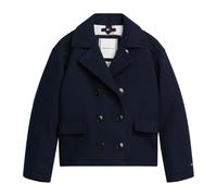 Short Double-Breasted Coat - male - Tommy Hilfiger - Light Jackets - Blue - 12 Y - Kids 12 Y