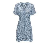 ONLY Women's Onlevida S/S Short Dress WVN Noos, Provincial Blue/AOP: Sadie Flower, S