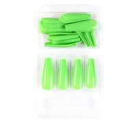 Short False Nails Europe And America Full Coverage Nails For Ladies And Girls 24 Pieces Long With Glue Glue on Nails (M, One Size)