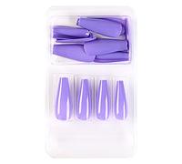 Short False Nails Europe And America Full Coverage Nails For Ladies And Girls 24 Pieces Long With Glue Glue on Nails (R, One Size)