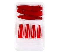 Short False Nails Europe And America Full Coverage Nails For Ladies And Girls 24 Pieces Long With Glue Glue on Nails (I, One Size)