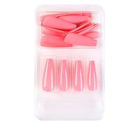 Short False Nails Europe And America Full Coverage Nails For Ladies And Girls 24 Pieces Long With Glue Glue on Nails (G, One Size)