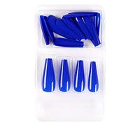 Short False Nails Europe And America Full Coverage Nails For Ladies And Girls 24 Pieces Long With Glue Glue on Nails (S, One Size)