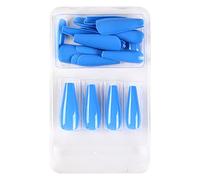 Short False Nails Europe And America Full Coverage Nails For Ladies And Girls 24 Pieces Long With Glue Glue on Nails (O, One Size)