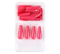 Short False Nails Europe And America Full Coverage Nails For Ladies And Girls 24 Pieces Long With Glue Glue on Nails (H, One Size)