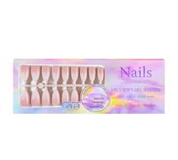 Short False Nails - Reinforced Gradient Nail Tips, Press On Colorful | Long Lasting Fake Nails For Daily Wear, Suitable For Parties Work Events Home, Easy Application Durable Manicure