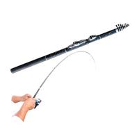 Short Fishing Rod, Portable Fishing Rod, Carbon Fibre Trout Fishing Rod, Trout and Saltwater Surf Rod, Compact, Ultralight Travel Fishing Accessories, Backpack Rod