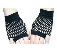 short FISHNET FINGERLESS GLOVES black