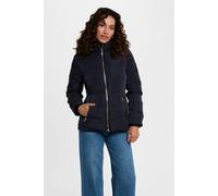 Short Fitted Padded Jacket Navy Blue