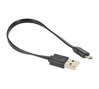 Short Flat Micro B USB Sync & Charge Cable for Smart Phone/Tablet 0.2m 20cm [0.2 metres]