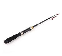 Short Four-Layer Fishing Rod - Protable Telescopic Long Throw River Fishing Pole - Outdoor Fishing 1m - Includes Accessories