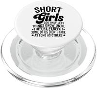Short Girls God Only Lets Things Grow Funny Sarcastic Humor PopSockets PopGrip for MagSafe