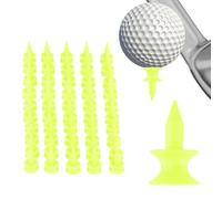 Short Golf Tees,Double Layer Golf Tees Portable | 50/ Reusable Golfing Tee, Accessories & Equipment for Courses