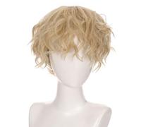Short Hair Full Head Toupee Colorful Hairpiece Unique Anime For Halloween Cosplay Masquerade Photo Props Men's Cosplay Wigs