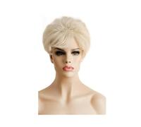 Short Hair Topper for Thinning Hair,6 Inch Short Pixie Cut Hairpieces Natural Curly Natural Looking(613-1001)