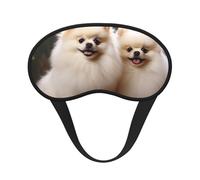 Short-haired Pomeranian Dog Sleep Mask for Side Sleeper, Light Blocking Night Masks for Sleeping Eye Mask for Women Men Eye Cover Soft Comfortable Eye Shade for Travel, Nap