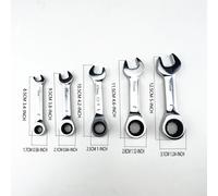 Short handle adjustable head ratchet wrench mini fast ratchet wrench labor-saving auto repair hardware dual-purpose wrench tool 12mm