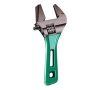 Short Handle Pipe Wrench - Stubby Adjustable Tool, Wide Opening Grip System, Heavy Duty Durablee Metal Build, Compact Design | Automotive Garage Repair Accessories Kit, Mechanical Plumbing Equipment
