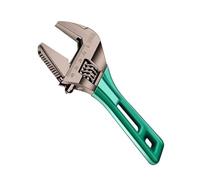 Short Handle Pipe Wrench - Stubby Adjustable Tool, Wide Opening Grip System, Heavy Duty Durablee Metal Build, Compact Design | Automotive Garage Repair Accessories Kit, Mechanical Plumbing Equipment