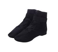 Short Heels for Women High Top Adult Children's Canvas Jazz Boots Soft Dance Performance Ballet Shoes Jazz Shoes Size 5 Wide (Black, 13.5)