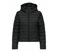 Short Hooded Padded Jacket Black