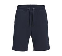 JACK & JONES Bermuda Sweat Shorts Comfort Fit Knee-Length Trousers with Side Pockets, Colours:Blue-2, Size:XS